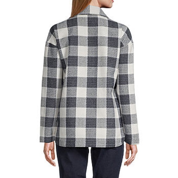 Liz Claiborne NWT Plaid Button Up Flannel Size M - Picture 8 of 12